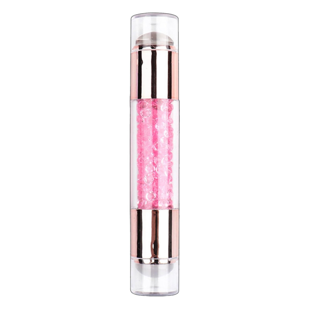 Double Ended Silicone Nail Stamper with Scrapers for Easy Nail Art Design Transfer