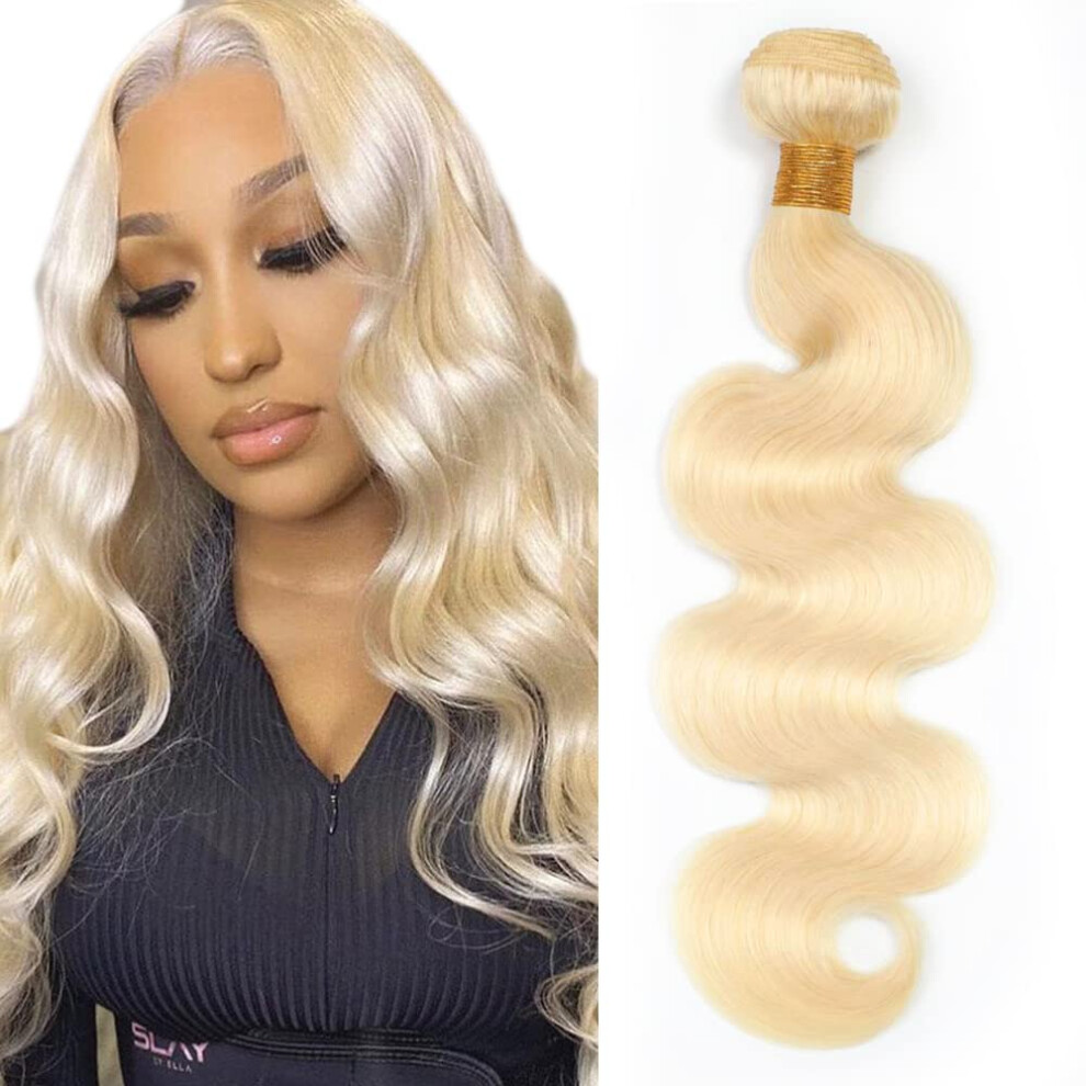 613 Blonde Brazilian Body Wave Human Hair Bundles 26 Inch No Tangle No Shedding