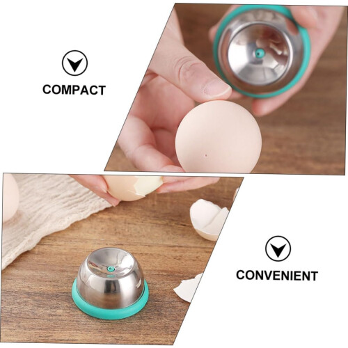 Stainless Steel Egg Piercer with Hidden Needle Prevent Egg Cracking Kitchen Tool Sky Blue 1