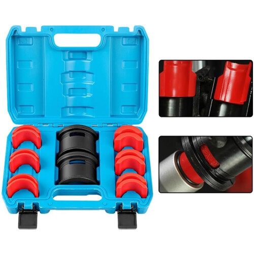 Motorcycle Fork Seal Driver Kit 3550mm with 6 Adapters for Universal Front Fork Compatibility 2