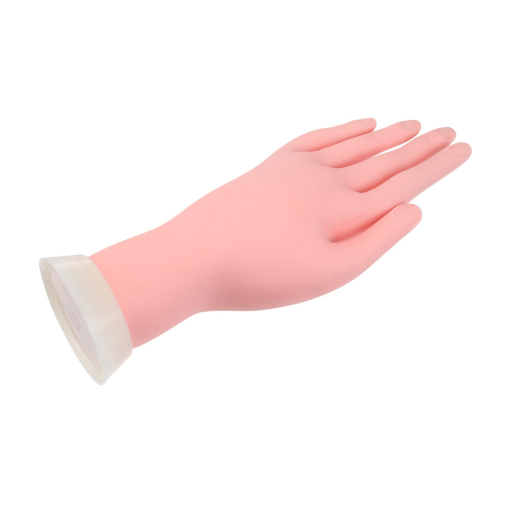 Nail Practice Hand with Movable Flexible Fingers for Manicure Training and Insertable Nail Tips