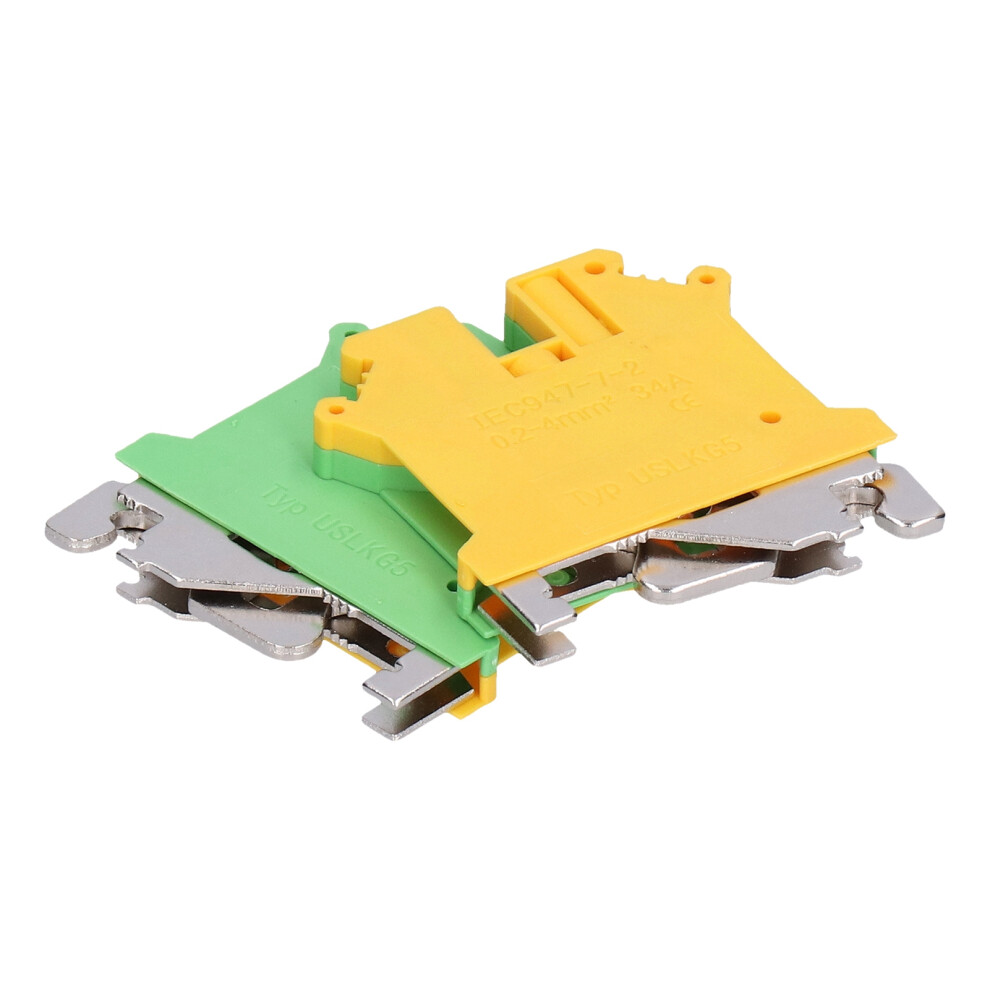 50Pcs Side Wiring Grounding Terminal Block 34A Uslkg-5 9491382376547
