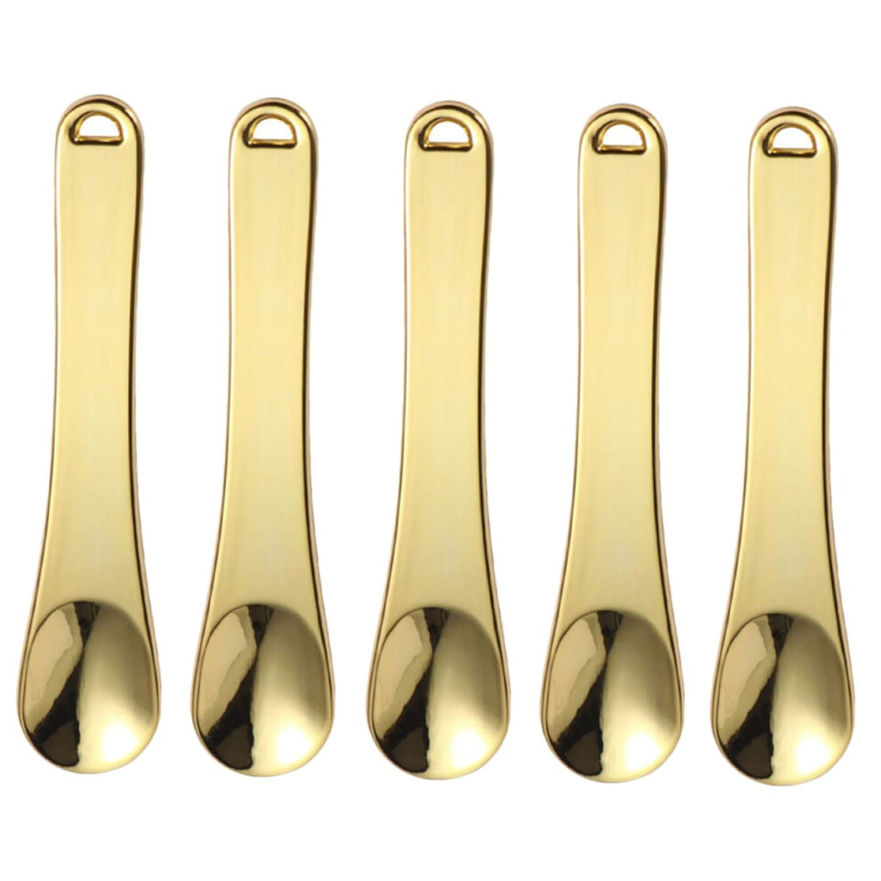 Cream Mini Cosmetic Spatula Set 5Pcs Zinc Alloy Skincare Applicator For Hygienic And Mask Use