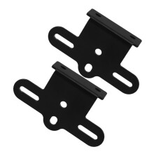 2Pcs Bicycle Rear Rack Reflector Aluminum Alloy Bracket with Secure Clamp and Night Visibility