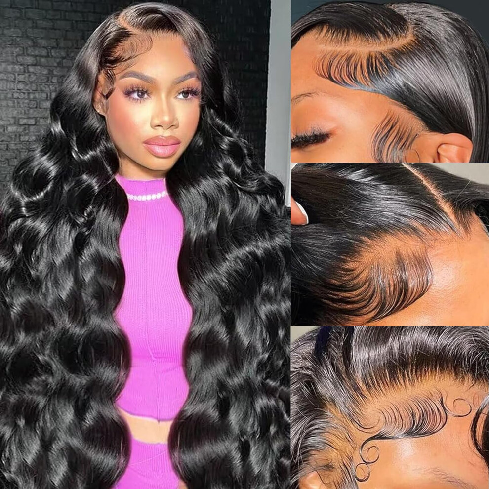 Body Wave Lace Front Wigs Human Hair 13x4 HD 26inch Brazilian Lace Frontal Wigs