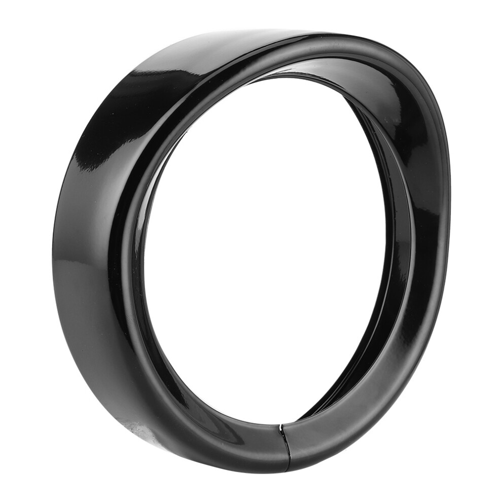 Clip Ring Design Headlight Visor Trim Ring Gloss Motorcycle Headlamp Accessories Depth Enhancement Droop Appearance Aluminum Construction Black 9138057035865