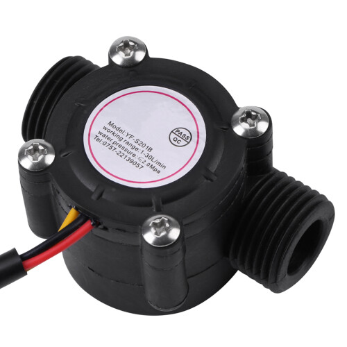 Flow Meter Water Flow Sensor Switch Waterproof Heat Resistant Easy to Install G3/4 Thread High Precision Hall Effect Flowmeter Counter for Beverage 2