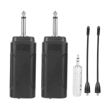 UHF draadloos microfoonsysteem met oplaadbare batterij, draadloze XLR-zender, anti-interferentie, plug-and-play, instelbare kanalen, lange