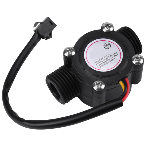 Flow Meter Water Flow Sensor Switch Waterproof Heat Resistant Easy to Install G3/4 Thread High Precision Hall Effect Flowmeter Counter for Beverage 1