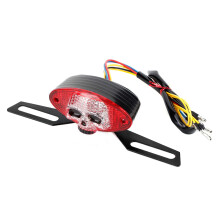 LED brzdové světlo na motocykl s integrovaným světlem pro svícení, nerezové sestavy zadních světel Powersports pro skútry a choppery,