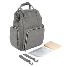 Mochila cambiador resistente al agua con diseño multifuncional, manos libres, gran capacidad, compartimento espacioso, correas para cochecito,