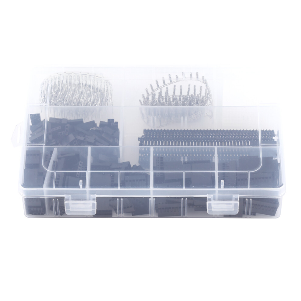Pin Header Connector Kit With Crimp Pin Connector, Easy To Install Breadboard Compatible Metal Copper Pins For Home Electronics Prototyping And 9365494309260