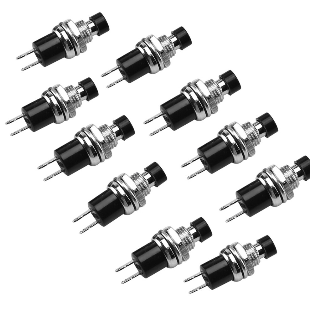 Round Push Button Switch, Push Button Momentary With Reliable Electrical Connection For Diy Electronic Products, Compact Pbs-110 Auto Reset Switch 9365494309437
