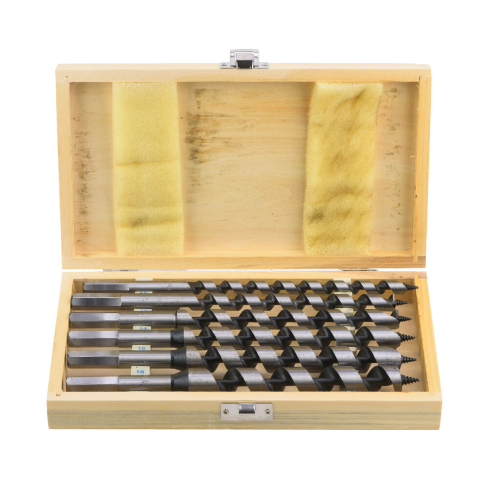 Woodworking Auger Drill Bit Set Spiral Drill Design Threaded Head For Precise Drilling Creates Deep Clean Holes Long Drill Bits With Easy To Use In 9365494310372