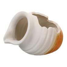 Outdoor Garden Fountain Ceramic Spitter Pot for DIY Water Feature Indoor Outdoor White Decor