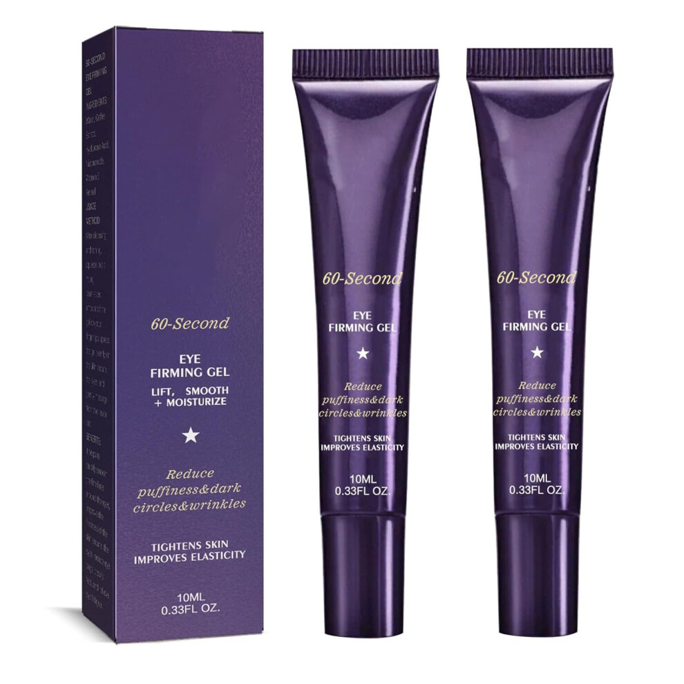 Eye Firming Gel 2 Pack with 60Second Tinted Coverage for Instant Under Eye Lift
