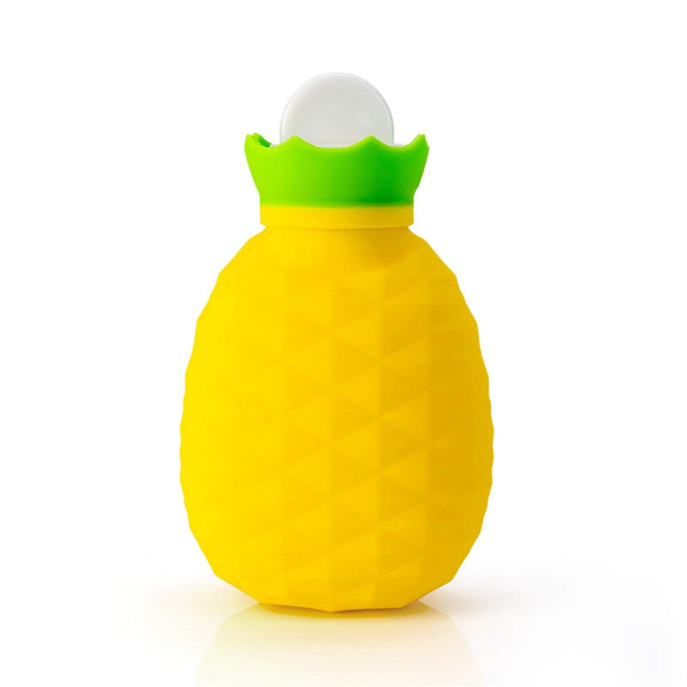 Yellow Leak Proof Silicone Hot Water Bottle 200Ml With Explosion Proof Hand Warmer For Winter Â