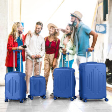 4Pcs Hard Shell 4 Wheels Suitcase Set Cabin Hand Luggage Travel Case