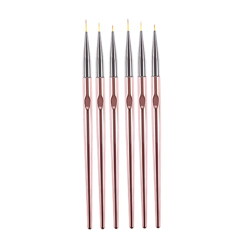 2 Sets Professional Nail Art Liner Brush and Colored Drawing Pens for Precision Manicure