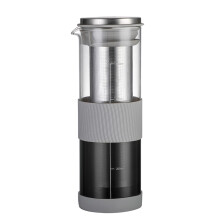 Cold Brew Coffee Maker 1L Borosilicate Glass with Removable Stainless Steel Filter for Smooth Flavor