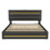 PU Ottoman Bed with LED Lighting and Charging Station 3