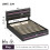 PU Ottoman Bed with LED Lighting and Charging Station 5