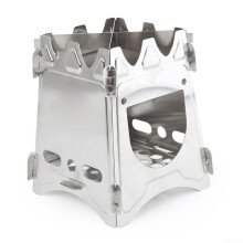 Camping Stove Foldable Stainless Steel Lightweight for Hiking Backpacking Outdoor Cooking