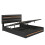 PU Ottoman Bed with LED Lighting and Charging Station 10