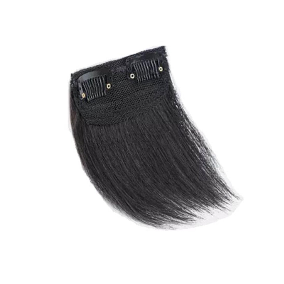 Unisex 100% Human Hair Topper With One Clip, Natural Color Hairpiece For Thinning Hair And Crown Coverage