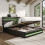 PU Ottoman Bed with LED Lighting and Charging Station 13