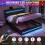 PU Ottoman Bed with LED Lighting and Charging Station 15