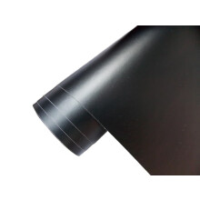 Matte Black Car Vinyl Wrap 10x152cm Self Adhesive Waterproof UV Resistant Vehicle Film