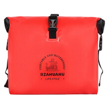Motorcycle Tool Bag Saddle Handlebar Front Storage Pouch Red For Phone Keys Tools Cycling