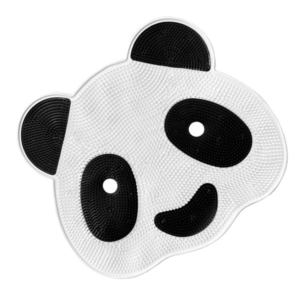 Cartoon Panda Foot Scrubber Mat with NonSlip Suction and Shower Back Scrubber for Callus Removal