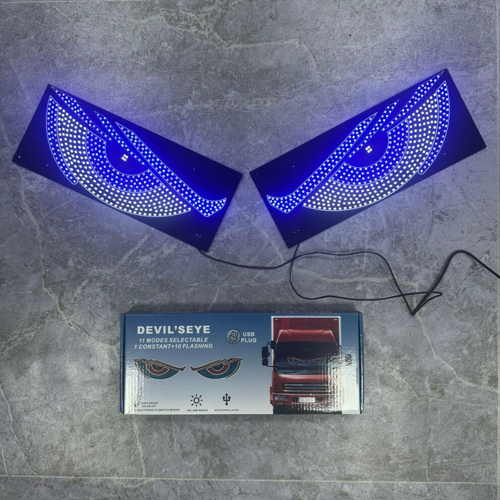 Truck-Specific Devil's Eye Led-Screen Car Eye Truck Dynamic Led New Light 4069369329944