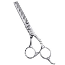 Professional Japanese Stainless Steel Hair Thinning Scissors 6.5 Inch Barber Shears Silver