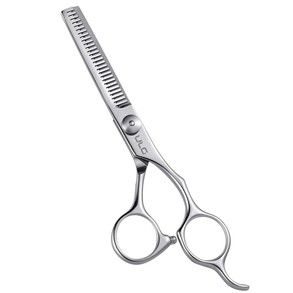 Silver Professional Japanese Stainless Steel Hair Thinning Scissors 6.5 Inch Barber Shears