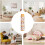 Plush Toy Storage 3Layer Basic Model LargeCapacity Clear Container With Wheels Stuffed Animals Organizer Nursery Decor 5