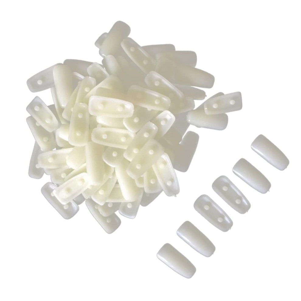 Beige 200Pcs Nail Tips For Practice And Clear Display Wheel For Salon And Beginner Use