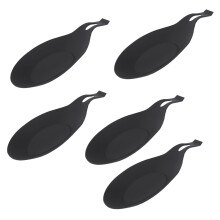 Spoon Rest 5 Pack Thermoplastic Elastomer Texture Kitchen Counter Decor Cookware Holder
