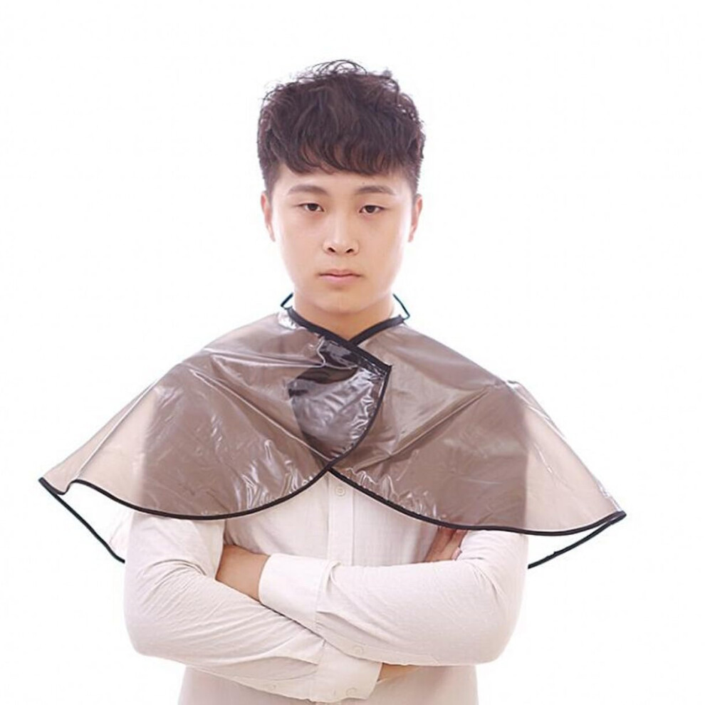 Waterproof PVC Barber Cape with Adjustable Neck, Antistatic Hair Dye Cape for Salon and Stylist