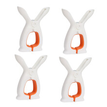 4pcs Large Orange Windproof Clothes Clips Strong Grip NonSlip Laundry Pegs for Quilts Outdoor