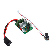 PWM-kontroller for DC-motorhastighetsregulering, reverseringsbryter, kortslutningsbeskyttelse, maksimal utgangseffekt, 200 W justerbar
