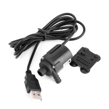Supertyst elektrisk borstlös pump USB mini dränkbar pump med hållbart ABS-plastmaterial kompakt vattenpump för akvariumcirkulationspump