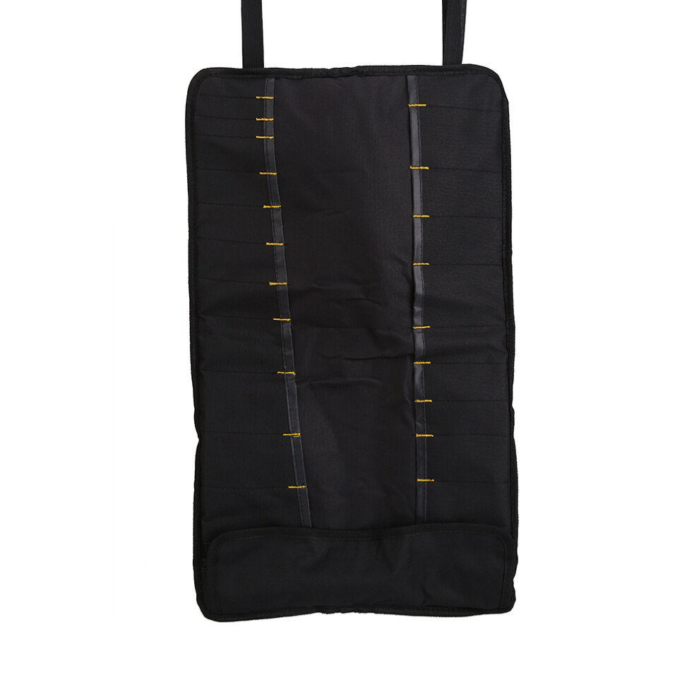 Roll Up Tool Bag Organizer, Waterproof Oxford Cloth Tool Pouch With 22 Pocket Storage, Adjustable Straps Wear Resistant Tool Bag For Mechanics 9365494311096