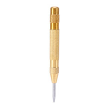 Spring Loaded Centre Punch Metal Positioning Puncher Automatic Center Punch Wide Application Finished Brass Prevent Slipping Stable Work Adjustable