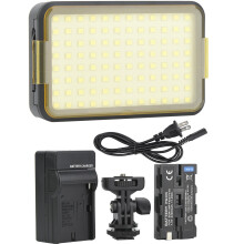 Full Color Portable Photography Lighting RGB Video Lights LED Camera Light with Rechargeable Battery Dimmable Panel Lamp Adjustable Color Temperature