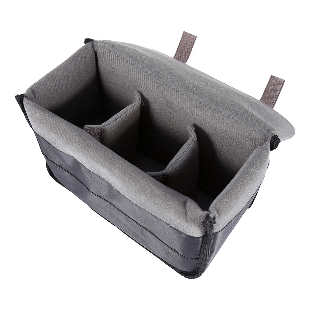 Padded Camera Lens Divider Bag Insert Shockproof Foam Fits Dslr Lenses Black 9401382834442