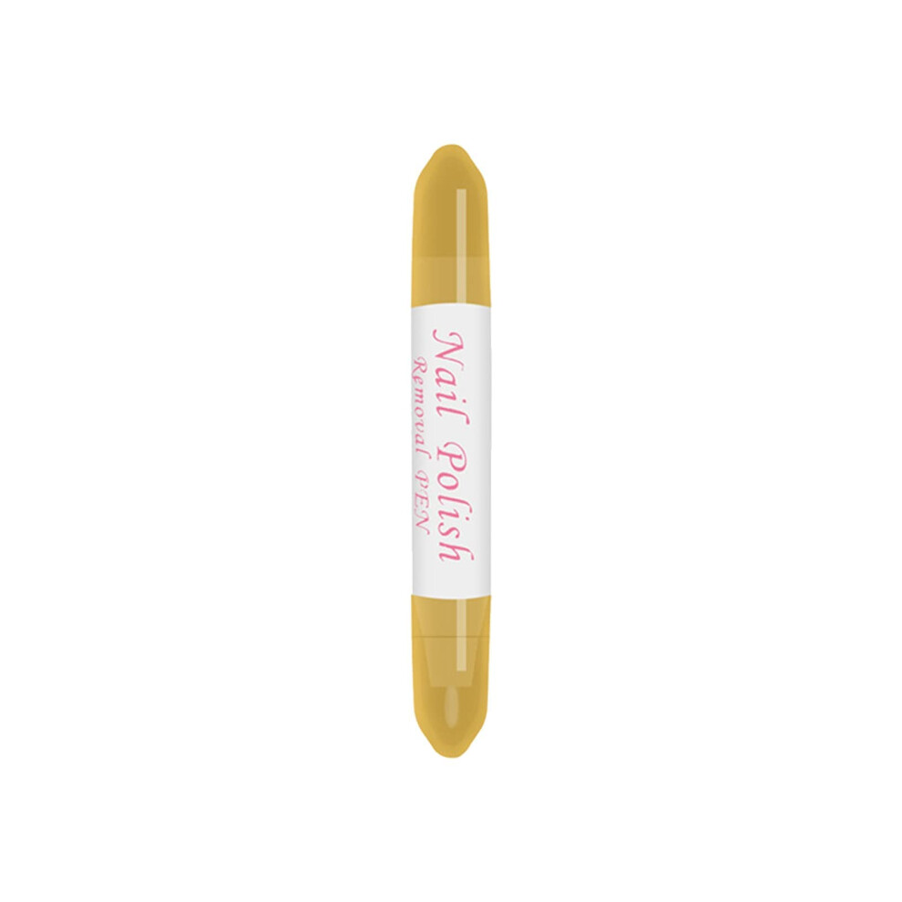Yellow Nail Polish Remover Pen With Precision Edge Cleanup And Replaceable Tips For Cuticle Care (Yellow)