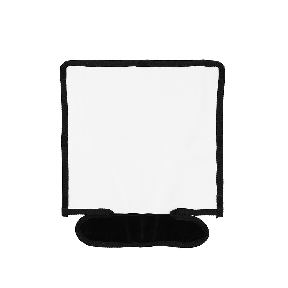 Universal Mount Flash Snoot For Speedlight Photography, Foldable Flash Diffuser Reflector Kit With Reflector And Bend Bounce Function Silver/White 9138057096118